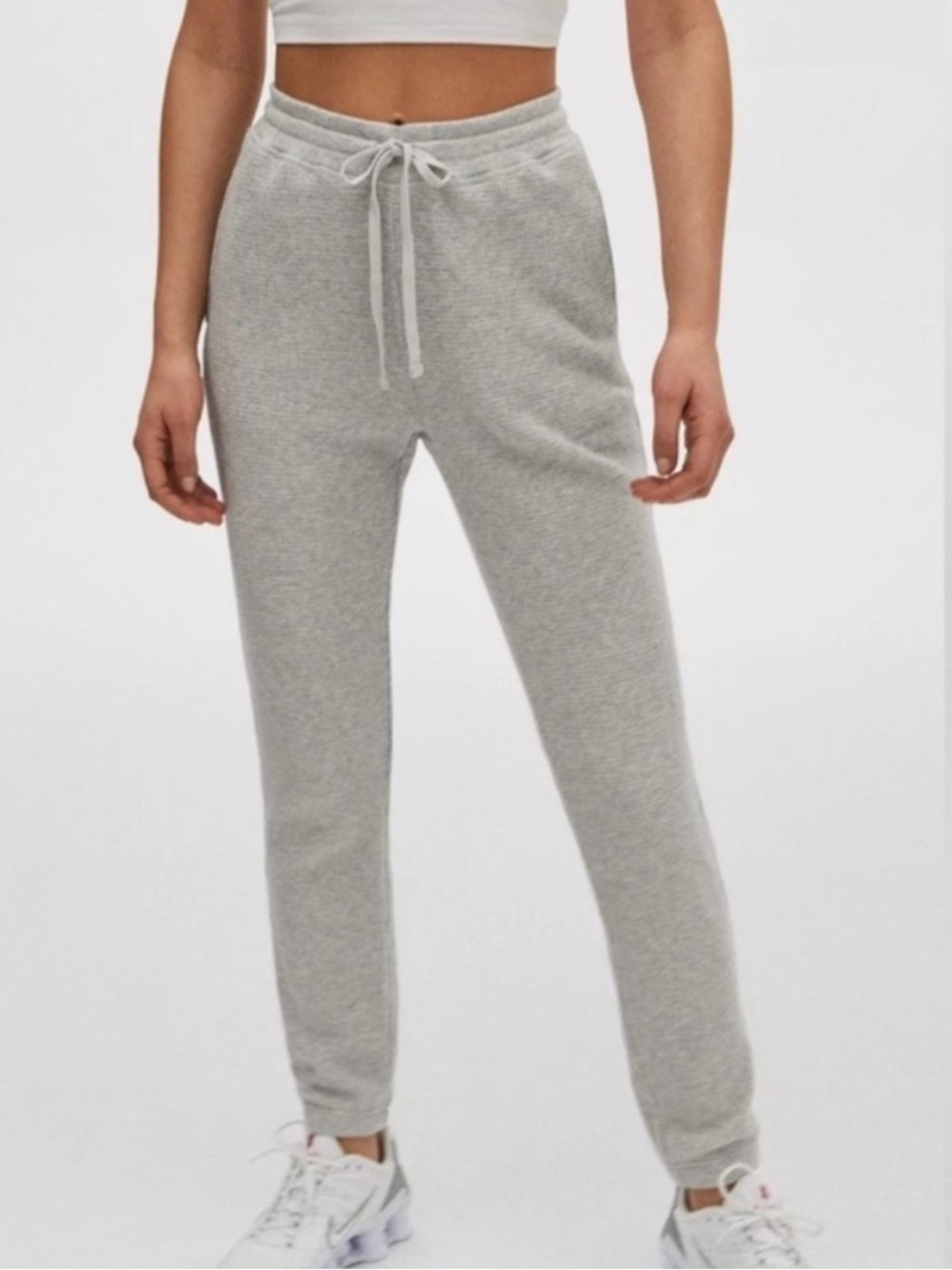TNA Grey Waffle Joggers